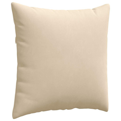 Poduszki na sofę 2 pcs Kremowy 80 x 80 cm tkanina