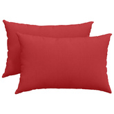 Poduszki na sofę 2 pcs Czerwony 60 x 40 cm tkanina