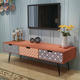 vidaXL Szafka pod TV z 3 szufladami, 120x40x36 cm, brązowa