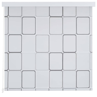 vidaXL Roleta prysznicowa 120 x 240 cm, wzór w kwadraty