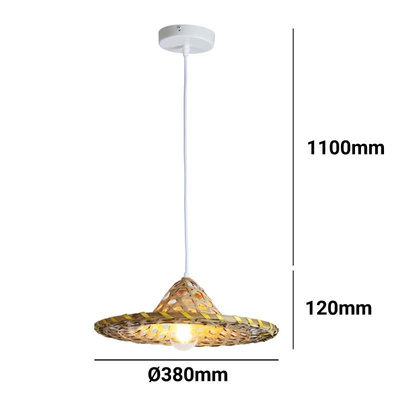 Lampa Wiszaca Kapelusz z Bambusa Abruzzo Brazil