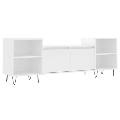 vidaXL Szafka pod TV, biała, 80x36x50 cm, materiał drewnopochodny