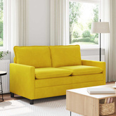 Sofa żółty 156 x 81 x 87,5 cm Welur