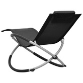 vidaXL Leżak dla dzieci, stalowy, czarny