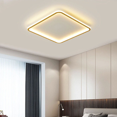 Plafon LED 30W Kwadratowy Złoty CCT 3000K/4000K/6000K 40x40cm Abruzzo Angelo