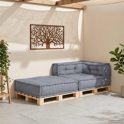 Modularna jednostka sofy Szary 70 x 70 x 56 cm tkanina