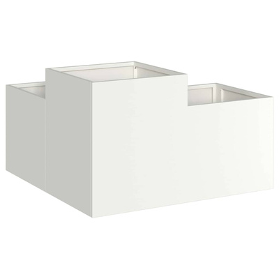 Doniczka ogrodowa Biały 100 x 100 x 48 cm Stal