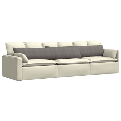 Poduszki na sofę 2 pcs Jasnoszary 200 x 40 cm