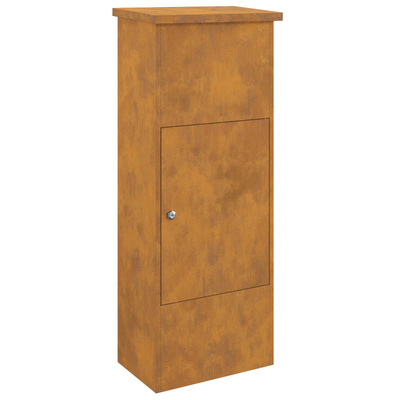 Skrzynka na przesyłki z drzwiami Rdzawy 44,5 x 29 x 110,5 cm