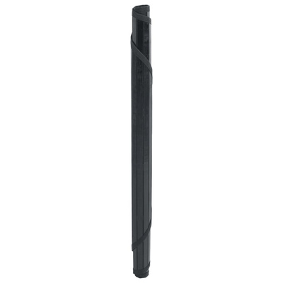 vidaXL Dywan okrągły, czarny, 60 cm, bambusowy