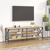 vidaXL Szafka pod TV, dąb sonoma, 140x40x50 cm materiał drewnopochodny