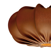 Lampa wisząca CAFEE' skandynawska z abażurem brązowym mokka 52 cm - minimalistyczne oświetlenie sufitowe w stylu japandi E27