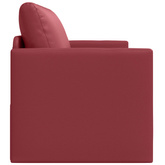 Sofa Bed Czerwone wino 124 x 71 x 78 cm Sztuczna skóra