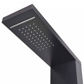 vidaXL Panel prysznicowy, aluminiowy, czarny matowy