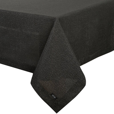 Stella czarny 145x350 Obrus