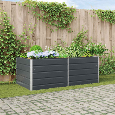 Donica Antracyt 195 x 100 x 75 cm Stal Galwanizowana