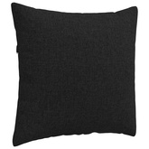 Poduszki na sofę 2 pcs Czarny 50 x 50 cm tkanina
