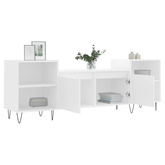 vidaXL Szafka pod TV, biała, 80x36x50 cm, materiał drewnopochodny