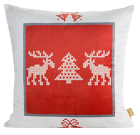 POSZEWKA ŚWIATECZNA NOEL03 60 X 60 CM CZERWONY