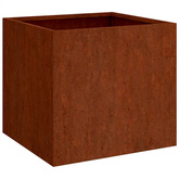 Donice, 2 szt., 49x47x46 cm, stal kortenowska