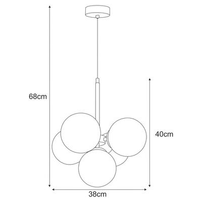Lampa wisząca K-5362 z serii INEZ