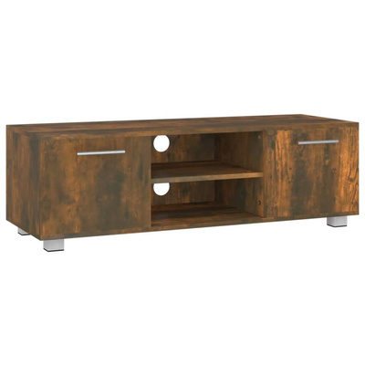 vidaXL Szafka pod TV, opalany dąb, 110x40x35 cm