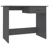 vidaXL Biurko, szare, 100x50x76 cm, materiał drewnopochodny model standard