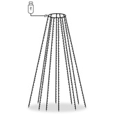 Lampki na choinkę, 500 kolorowych LED, 500 cm, wewn./zewn.