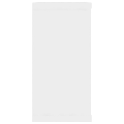 Półki ścienne kostki, 2 szt., białe, 100x15x30 cm