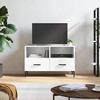 vidaXL Szafka pod TV, biała, wysoki połysk, 80x36x50 cm model standard
