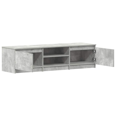 Szafka pod TV, betonowy szary, 140x40x35,5 cm