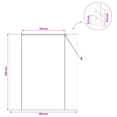 Roleta brązowy 160 x 160 cm Bambus