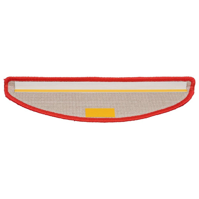 Maty na schody 15 szt. 56x17x3 cm Czerwone półokrągłe