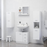 vidaXL Lustro łazienkowe, białe 60x10,5x45 cm, materiał drewnopochodny