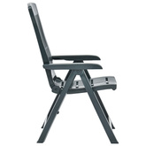 Rozkładane krzesła do ogrodu, 2 szt., plastikowe, zielone