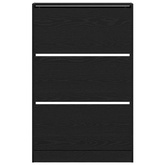Szafka na buty z półką z drzwiami Czarny Dąb 80 x 21 x 125,5 cm