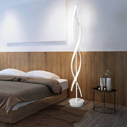 Lampa stojąca trend biała 70W + pilot dl-f10