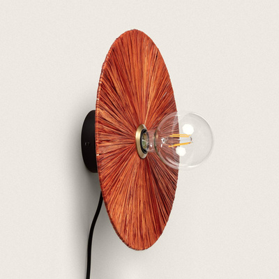 Kinkiet Boho Brąz 35cm E27 Talerz Abruzzo Kinto