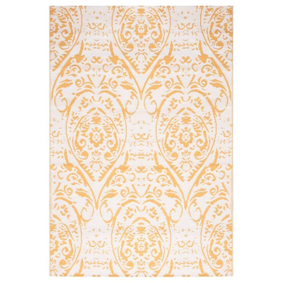 vidaXL Dywan zewnętrzny, żółty, 140 x 200 cm, PP