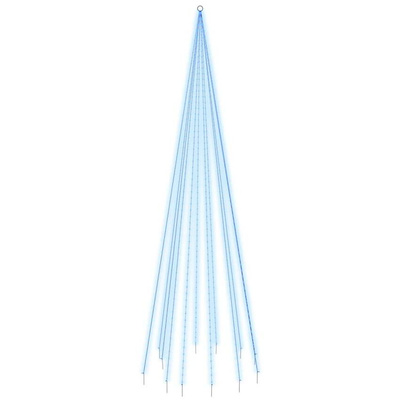 vidaXL Choinka do montażu na maszcie, 732 niebieskich diod LED, 500 cm