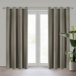 Zasłona Logan ciemnobeżowa 135x250