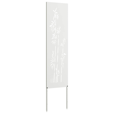 Ekran zapewniający prywatność w ogrodzie Biały 32 x 140 cm