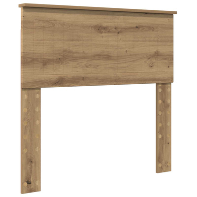 Ramka łóżka Dąb artisan 90 x 200 cm Lite drewno sosnowe