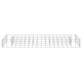 vidaXL Podwyższona donica gabionowa, galwanizowana stal, 90x30x10 cm
