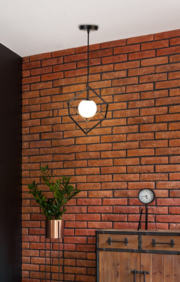 Lampa wisząca czarno-złota 15cm Weert Ledea 50101045