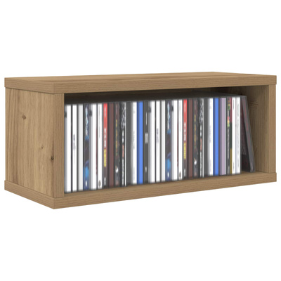Stojak na płyty CD Dąb artisan 40 x 17 x 17 cm
