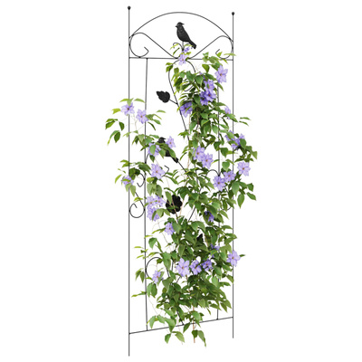Ogrodzenie Ogrodowe 3 pcs Czarny 110 x 40 cm Stal