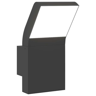 Zewnętrzny kinkiet LED, czarny, odlewane aluminium