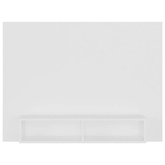 vidaXL Wisząca szafka pod TV, biała, 120x23,5x90 cm