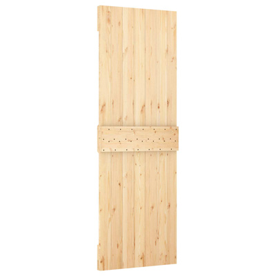 Drzwi przesuwne Naturalny i czarny 70 x 210 cm